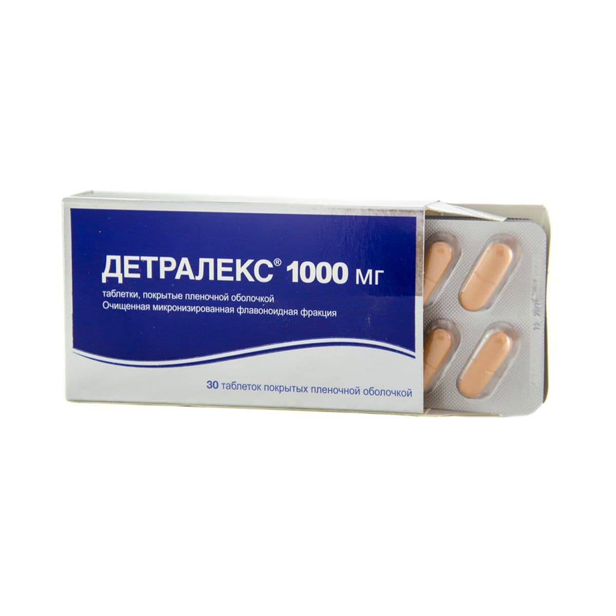 დეტრალექსი - Detralex 1000მგ 30 ტაბლეტი