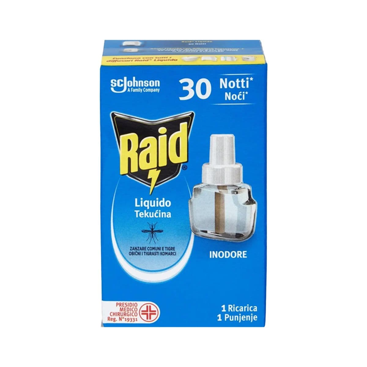 კოღოს საწინააღმდეგო სითხე 30 ღამე 5887 რაიდი - Raid