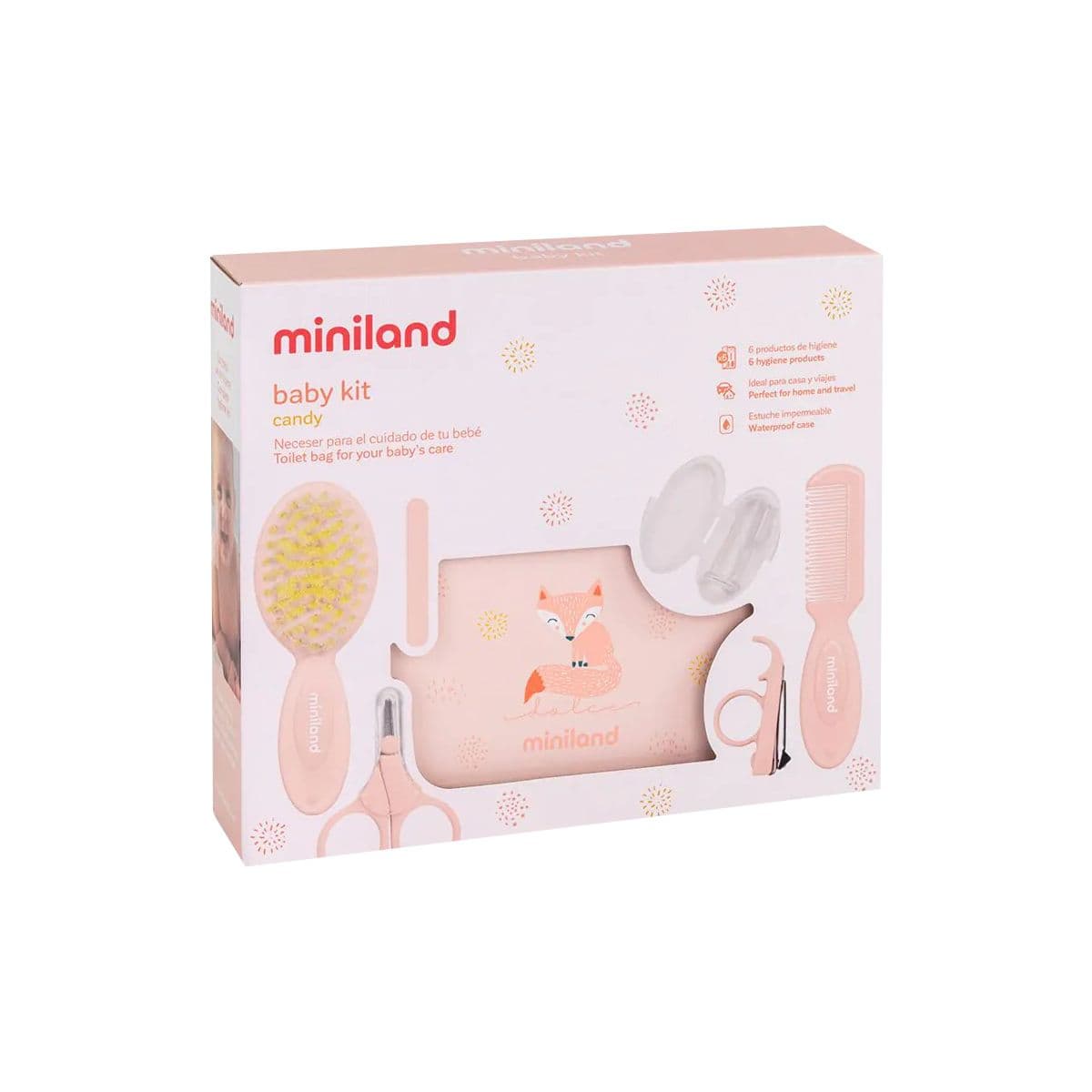 ჩვილის ჰიგიენის ნაკრები ვარდისფერი 9510 მინილენდი - Miniland