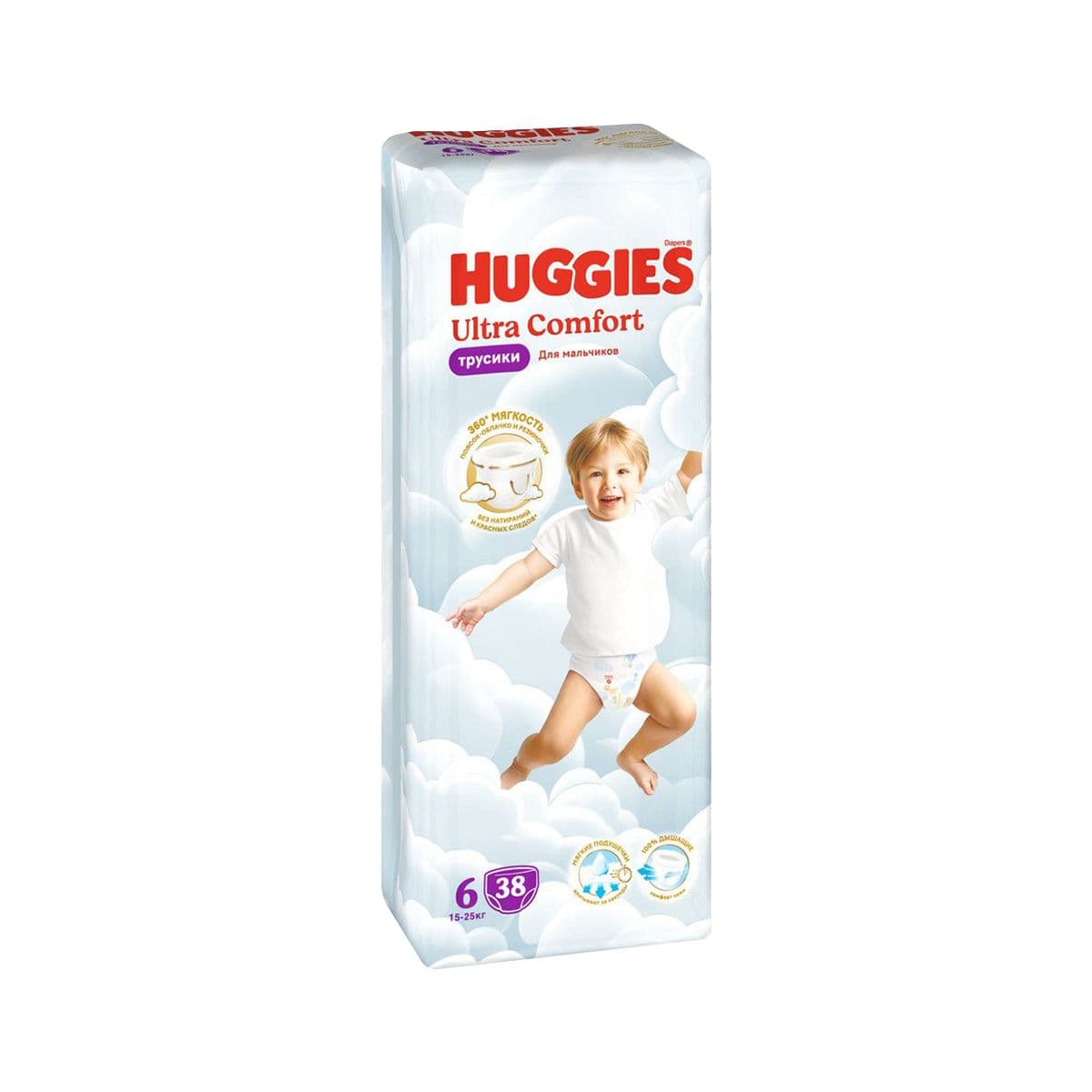 მეგა ბიჭის ტრუსი 15-25 კგ 38 ცალი 1674 ჰაგისი - Huggies