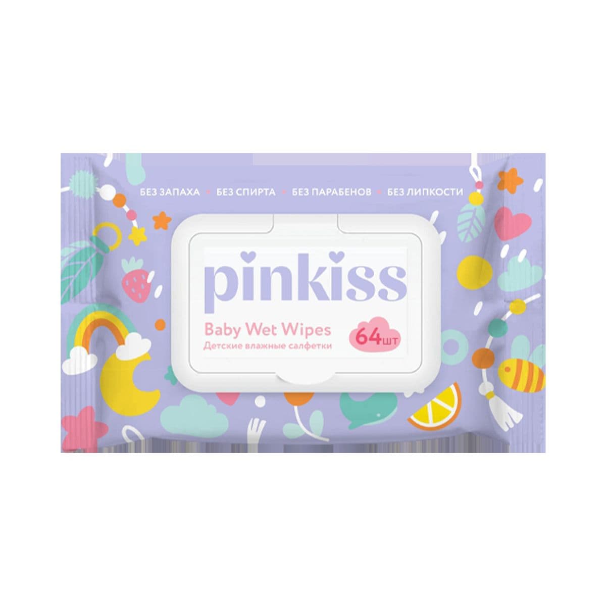 სველი ხელსახოცი N64 0230 პინკის - Pinkiss