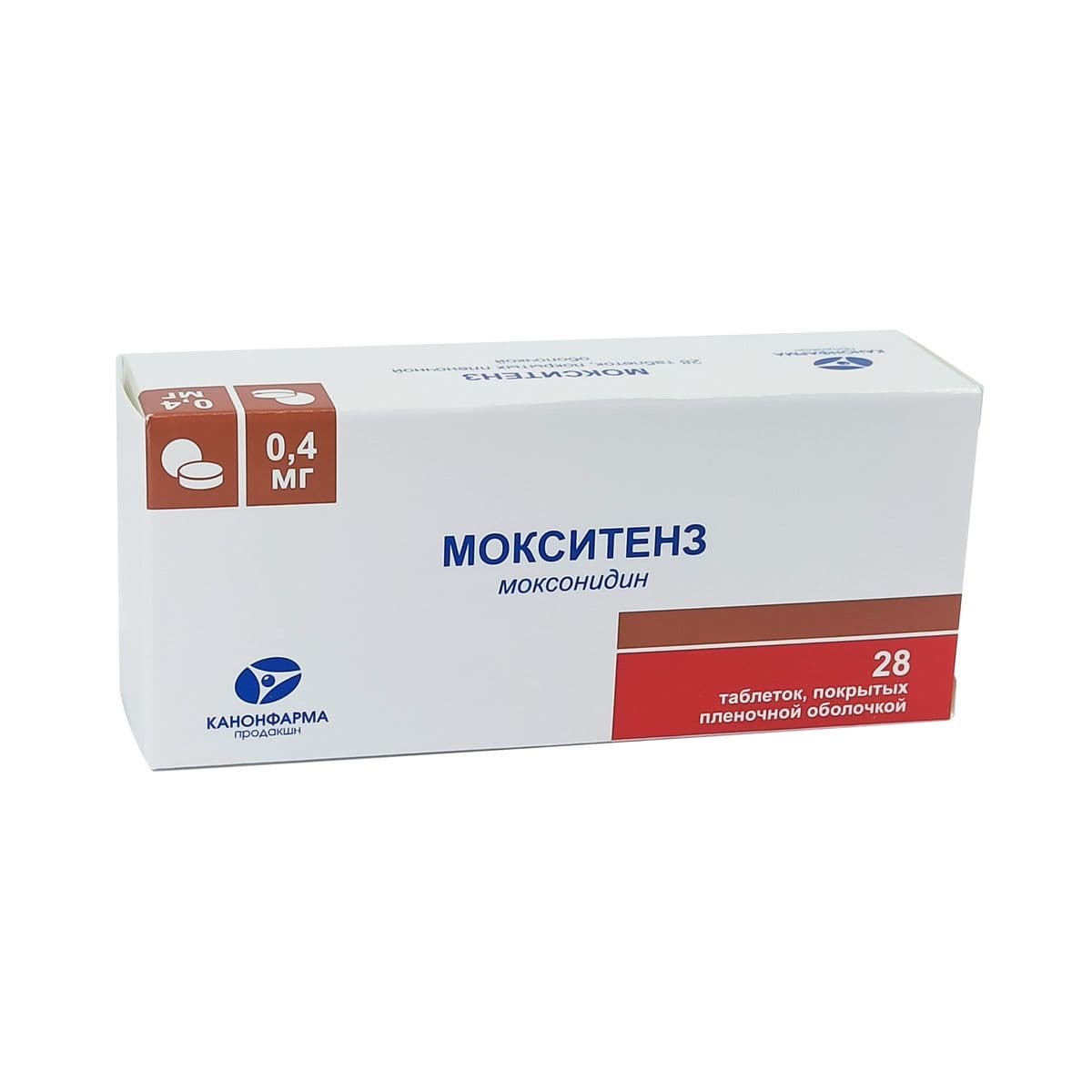 მოქსიტენზი - Moxitens 0.4მგ 28 ტაბლეტი