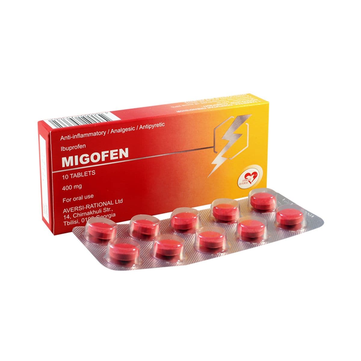 მიგოფენი - Migofen 400მგ 10 ტაბლეტი