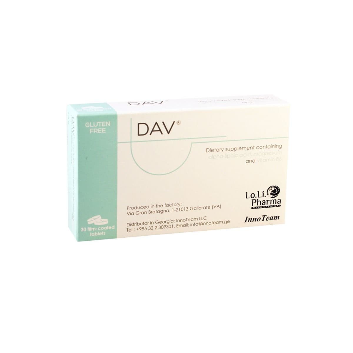 დავი - Dav 30 ტაბლეტი
