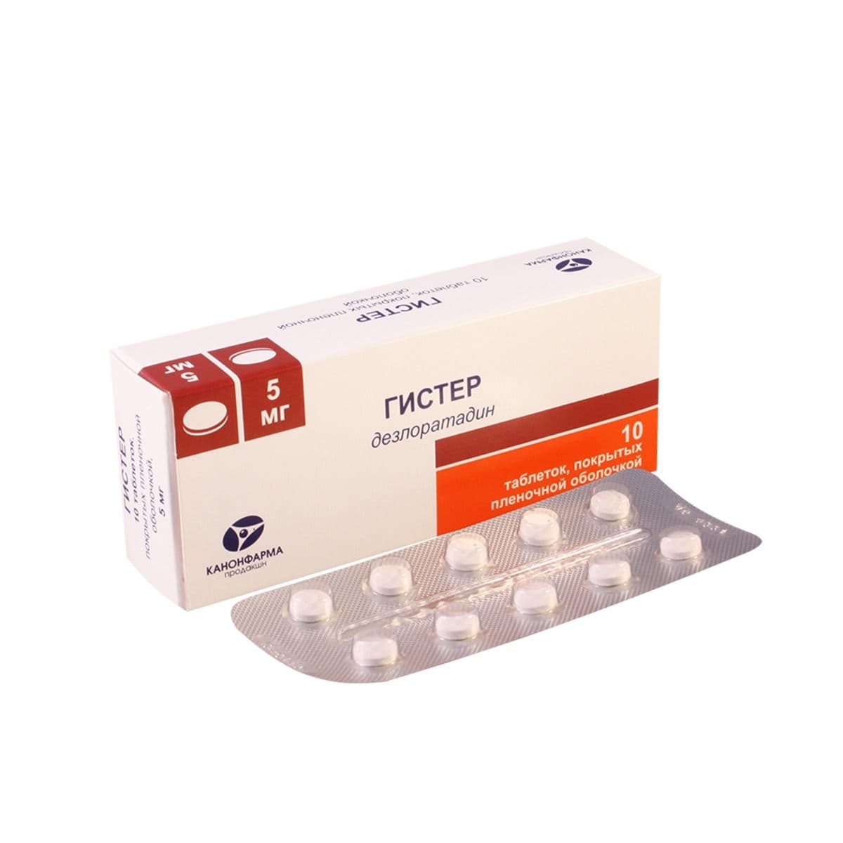 ჰისტერი - Hister 5მგ 10 ტაბლეტი