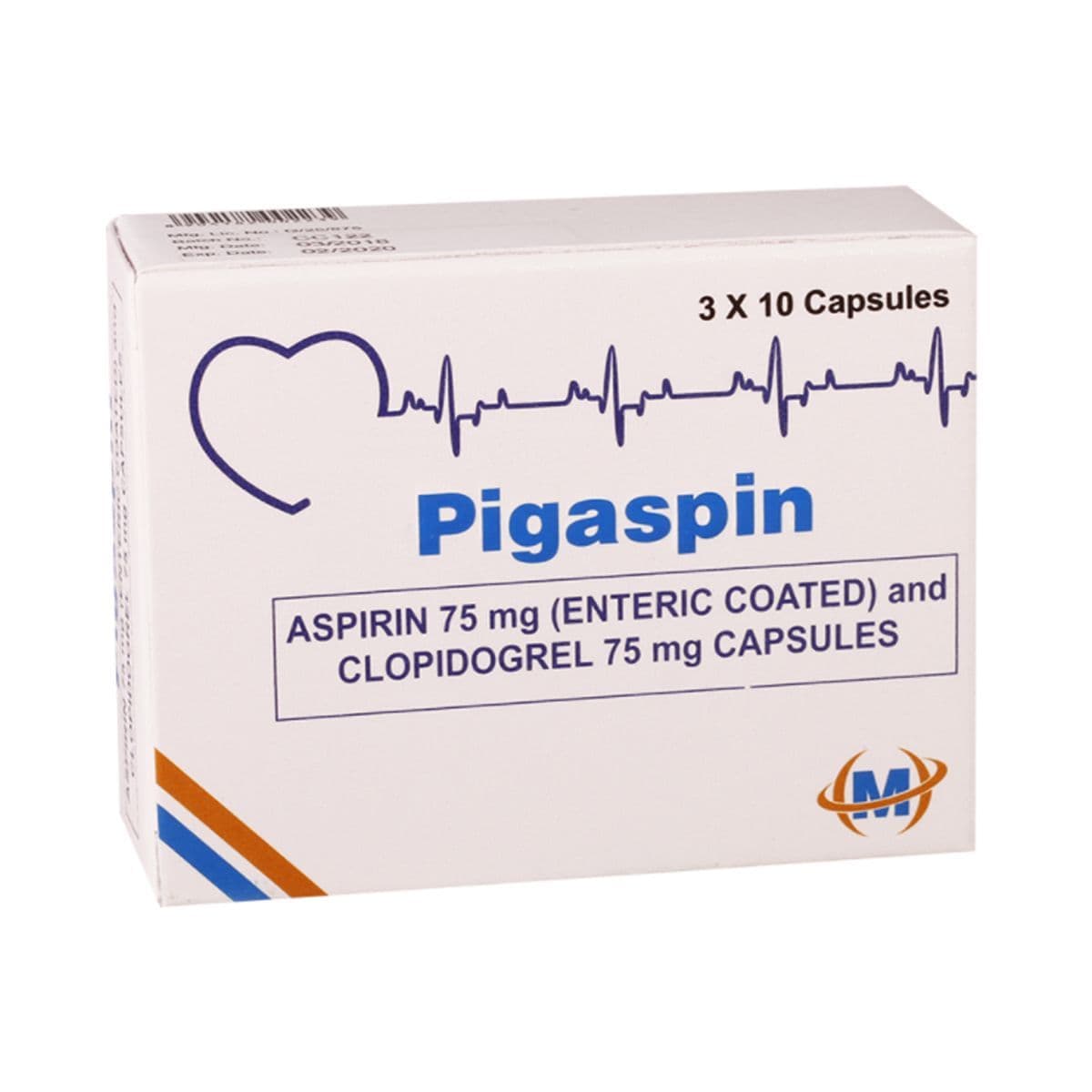 პიგასპინი - Pigaspin 75მგ/75მგ 30 კაფსულა