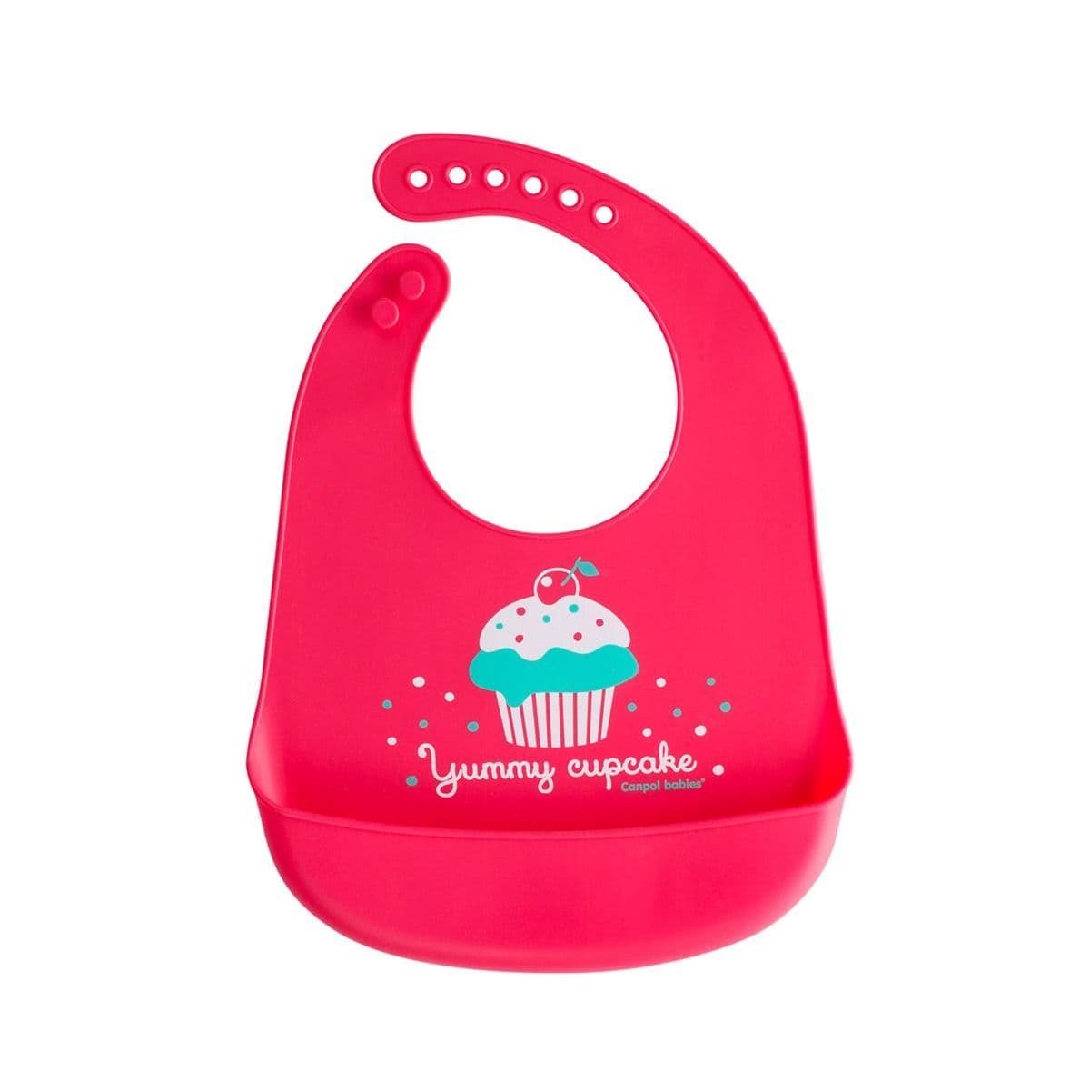 სილიკონის წინსაფარი ჯიბით წითელი 4222 კანპოლი - Canpol