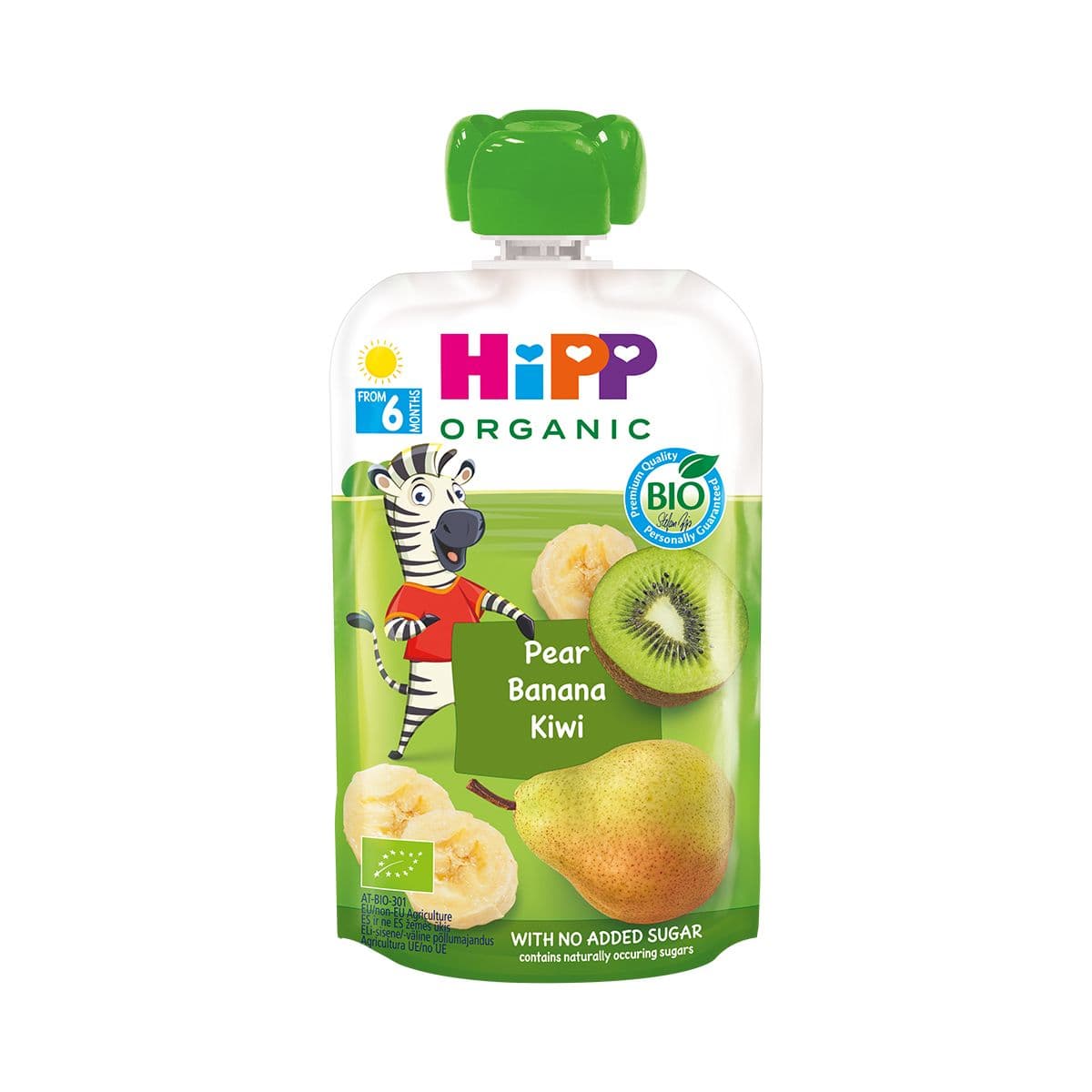 ხილფაფა მსხალი, ბანანი და კივი 6 თვიდან 8527-02 ჰიპი - HIPP