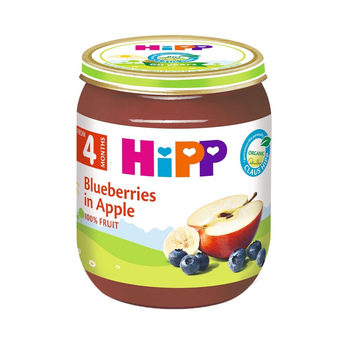 ხილფაფა ვაშლი და მოცხარი 4273-02 ჰიპი - HIPP