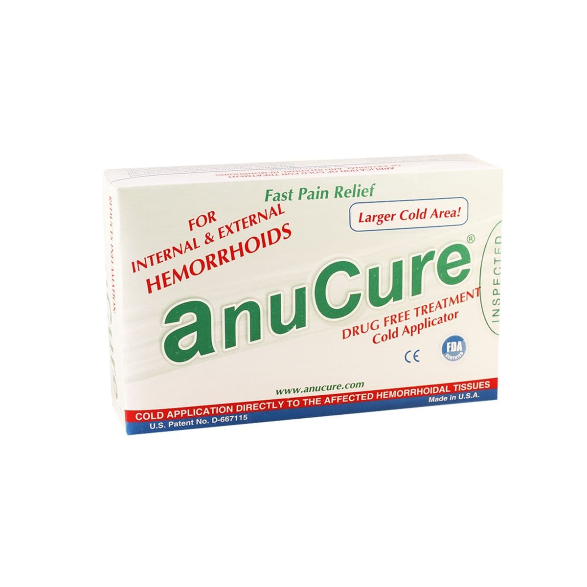 ანუკური - Anucur აპლიკატორი ჰემოროიდული პრობლემებისთვის 1 ცალი