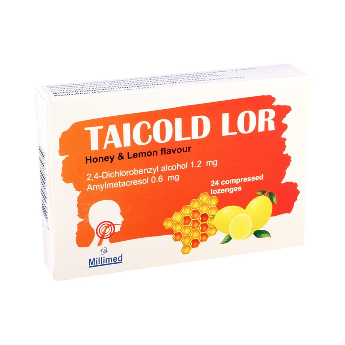 ტაიქოლდ ლორი - Taicold Lor თაფლი და ლიმონი 24 საწუწნი ტაბლეტი