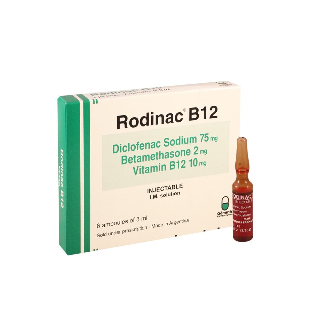 როდინაკი B12 - Rodinac B12 3მლ 6 ამპულა