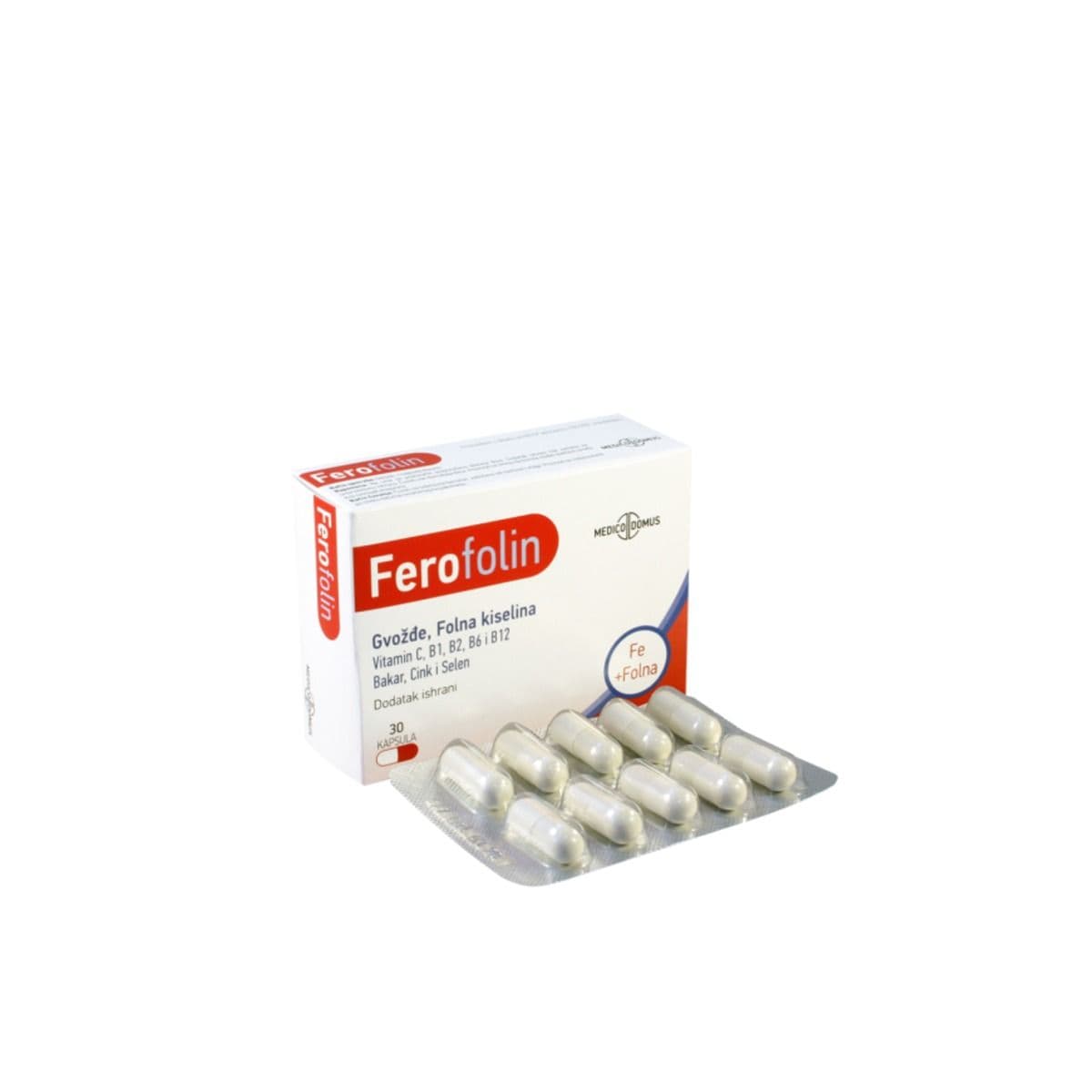 ფეროფოლინი - Ferofolin 30 კაფსულა