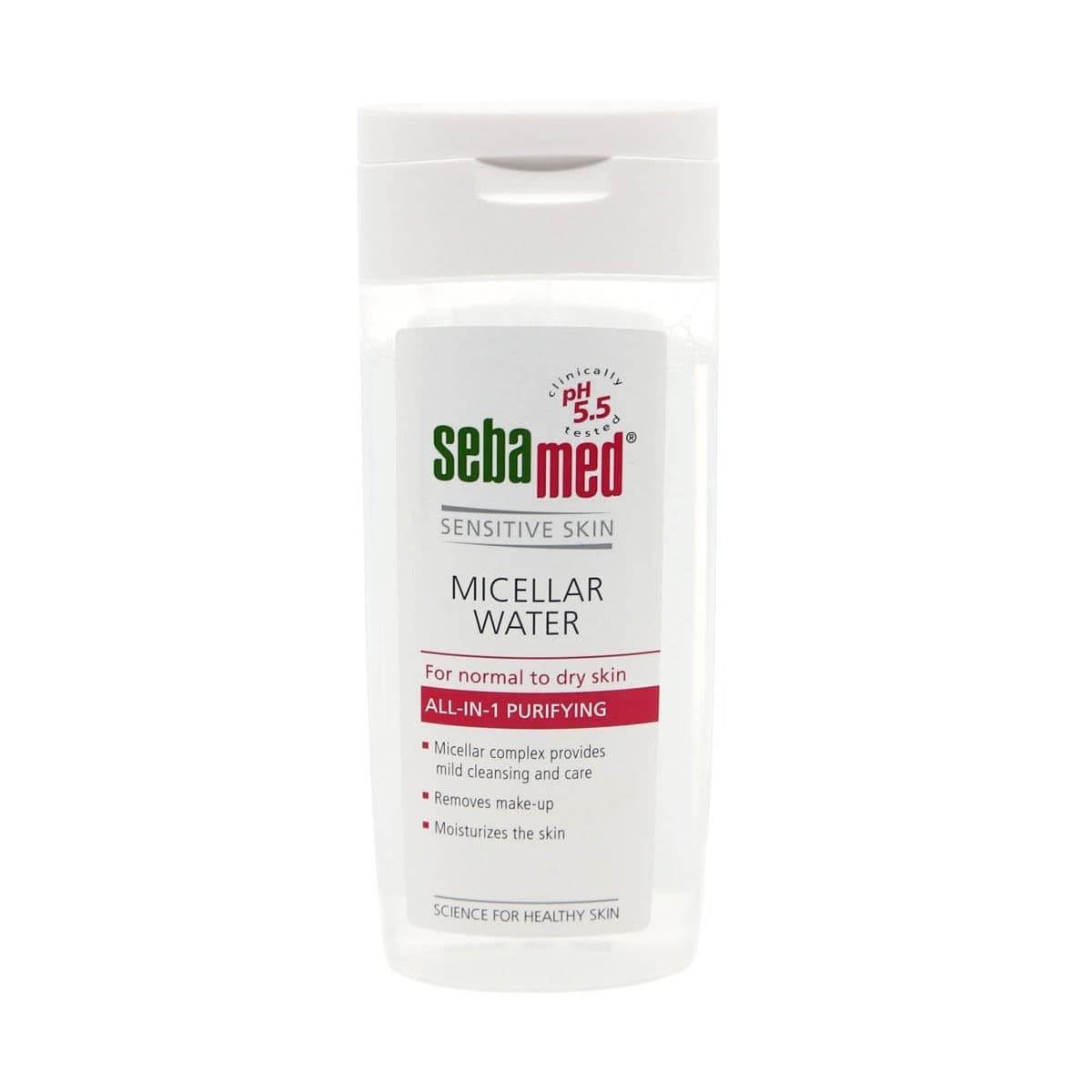 მიცელარული წყალი ნორმალური და მშრალი კანისთვის 200მლ 3414 სებამედი - Sebamed