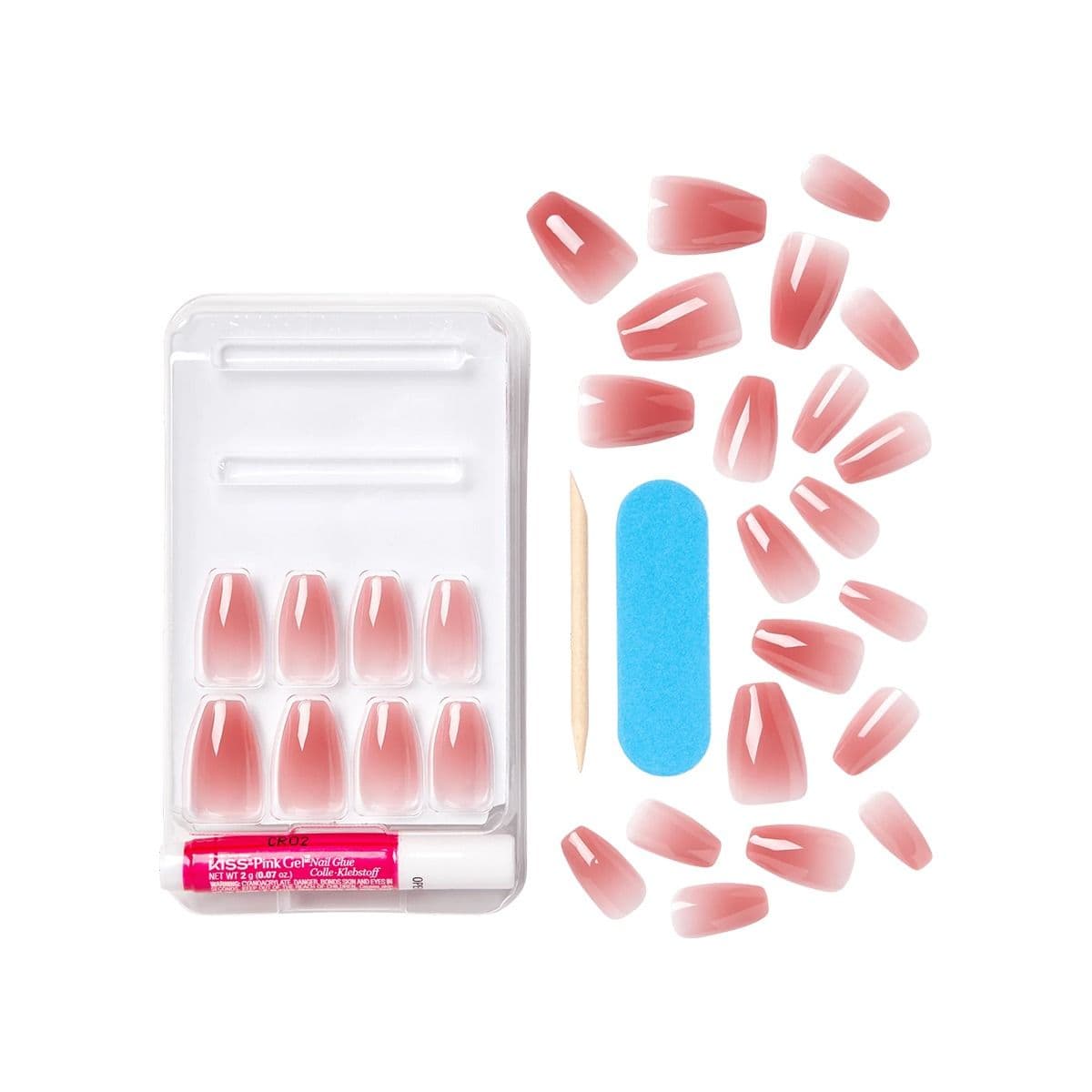 ხელოვნური ფრჩხილები Nude Nude 5745 ქისი - Kiss