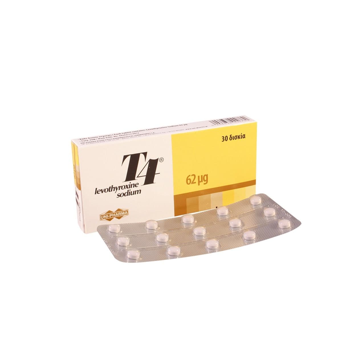ტ4 - T4 62მკგ 30 ტაბლეტი