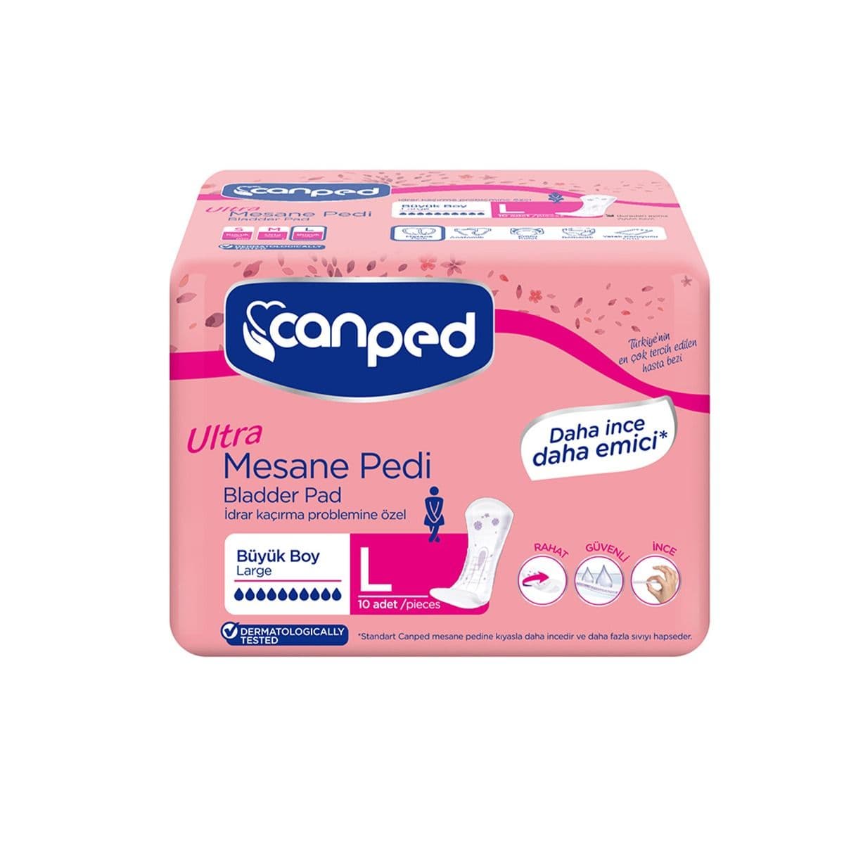 ქალის უროლოგიური საფენი L 10 ცალიანი 8138 ქანპედი - Canped