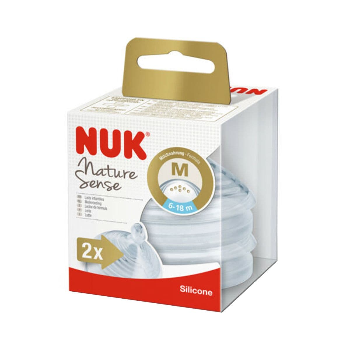 საწოვარა რძის სილიკონი 2ცალი 3785 ნუკი - Nuk