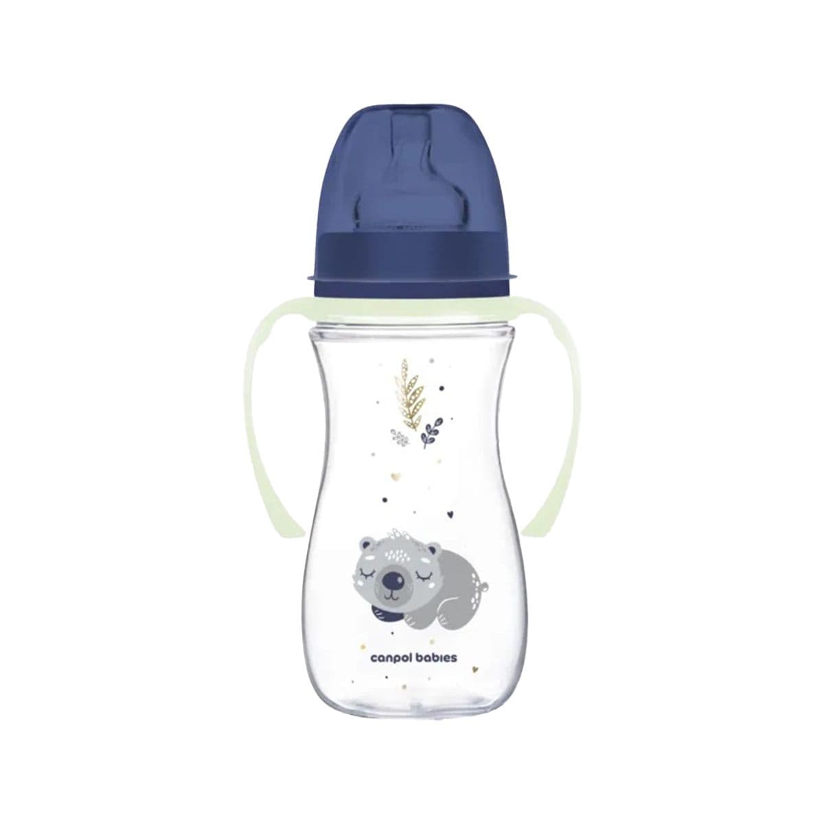 ბოთლი AC ფართო ყელით 300 მლ ლურჯი 1686 კანპოლი - Canpol