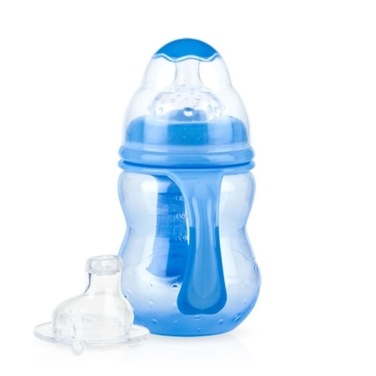 ბოთლი სახელურით 240მლ 1107 ნუბი - Nuby