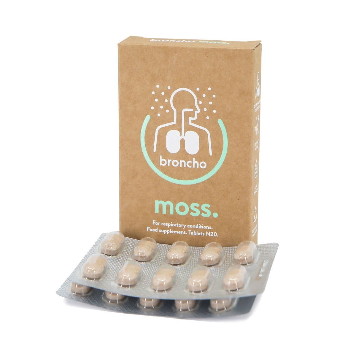 Broncho Moss - ბრონქო მოსი 20 ტაბლეტი