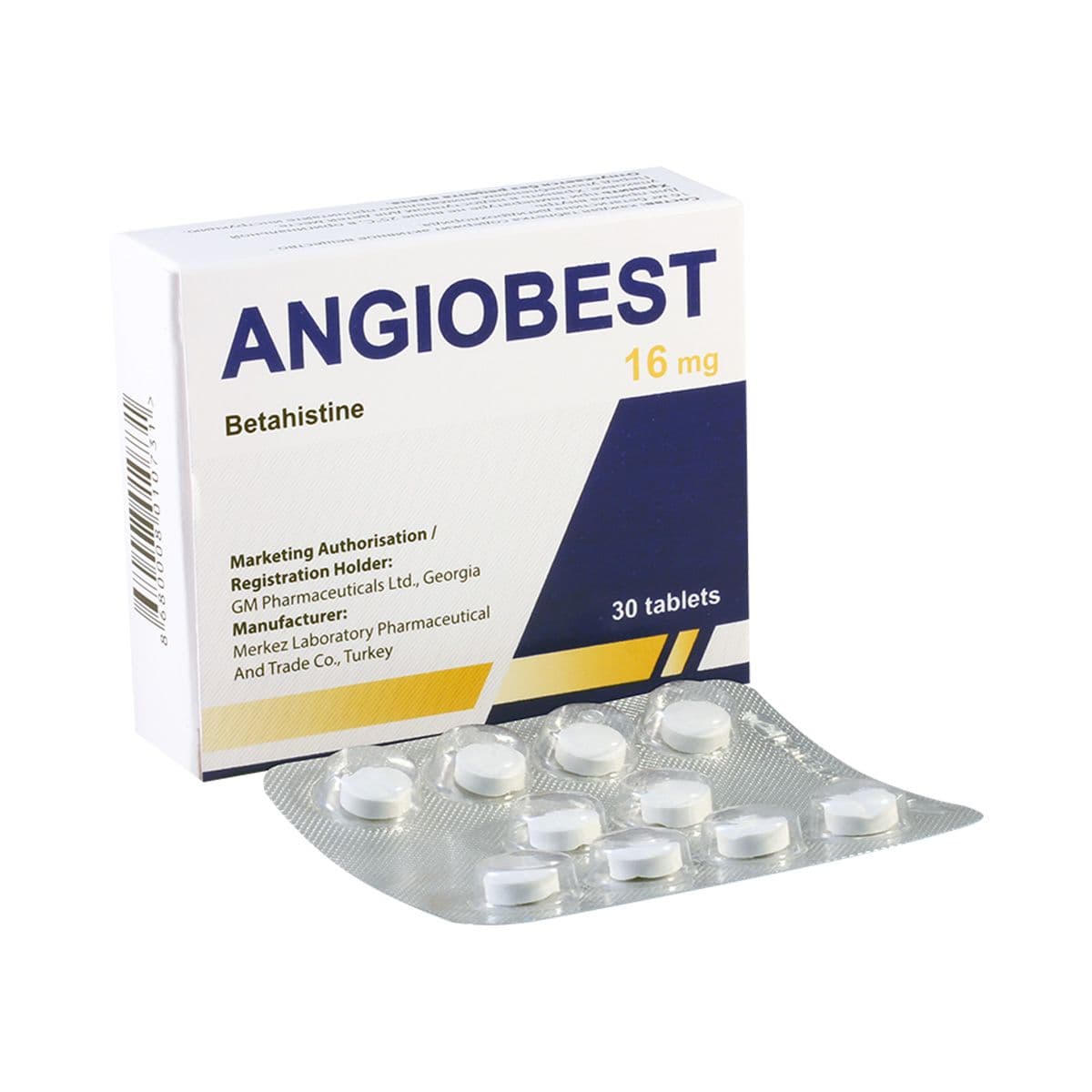 ანგიობესტი - Angiobest 16მგ 30 ტაბლეტი