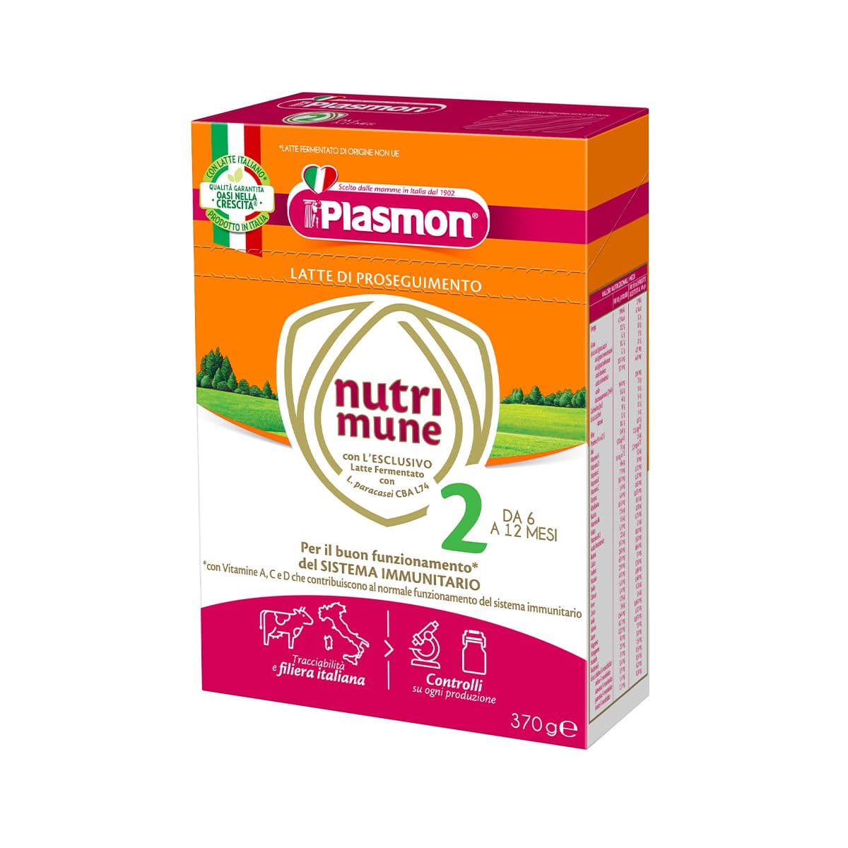 რძის ნაზავი ნუტრი 2 370გ 9275 პლასმონი - Plasmon