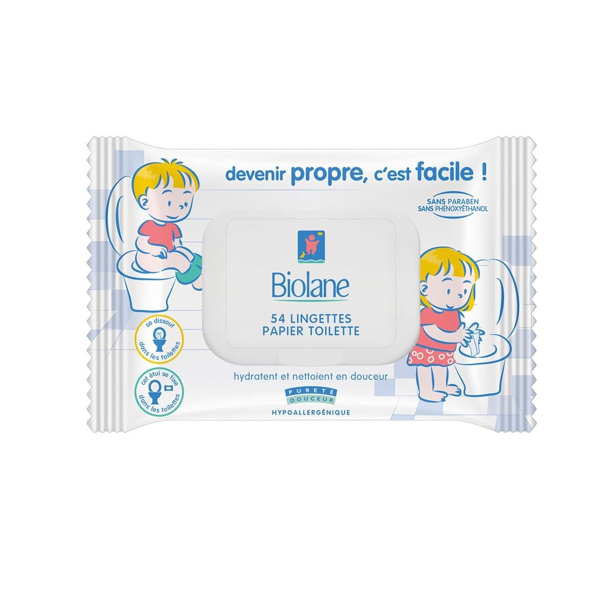 სველი ხელსახოცი 54 ცალი 1013 ბიოლანი - Biolane