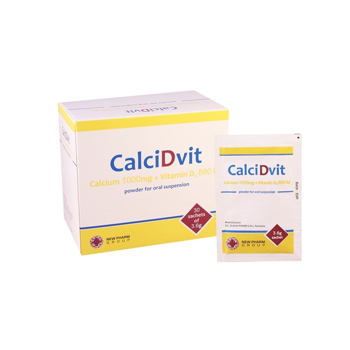 კალციდვიტი - CalciDvit ფხვნილი 3.6გრ 30 პაკეტი