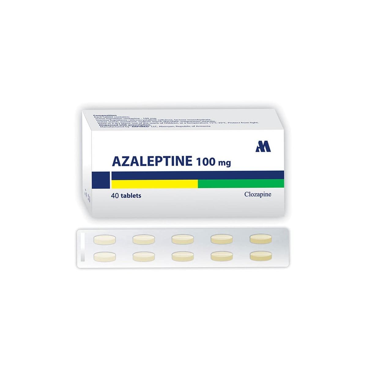 აზალეპტინი - Azaleptin 100მგ 40 ტაბლეტი