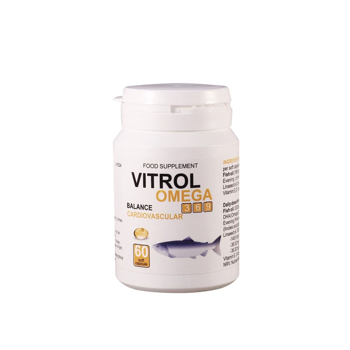 ვიტროლი ომეგა 3.6.9 - Vitrol Omega 3.6.9 60 კაფსულა