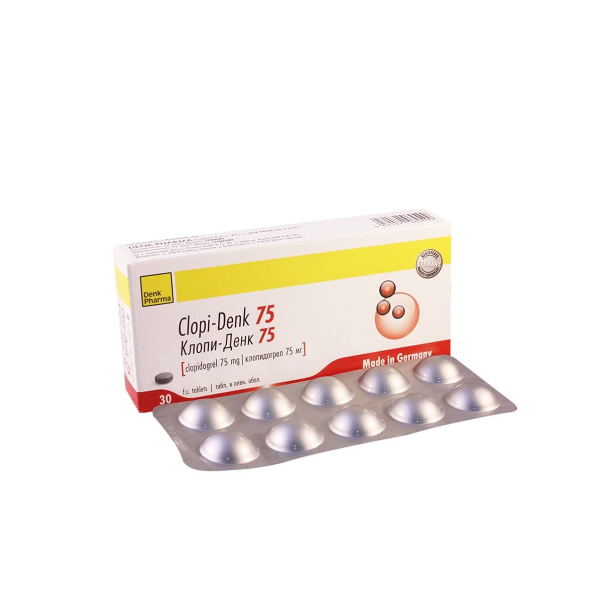 კლოპი-დენკი - Clopi-denk 75მგ 30 ტაბლეტი