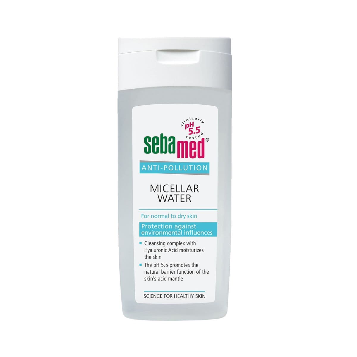 მიცელარული წყალი ნორმალური და მშრალი კანისთვის Anti-Pollution 8600 სებამედი - Sebamed