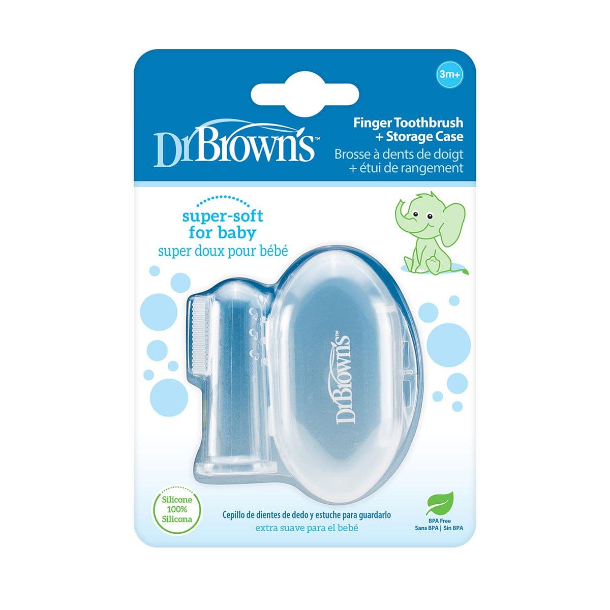 თითის სილიკონის კბილის ჯაგრისი 1169 დოქტორ ბრაუნი - DrBrowns