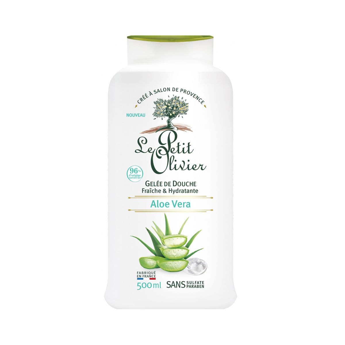 შხაპის გელი ალოე 500მლ 7909 ლე პეტიტ ოლივიე - Le Petit Olivier