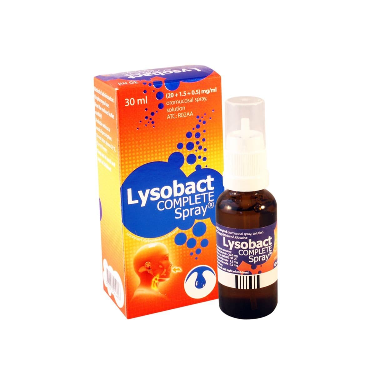 ლიზობაქტი კომპლეტი სპრეი 30მლ