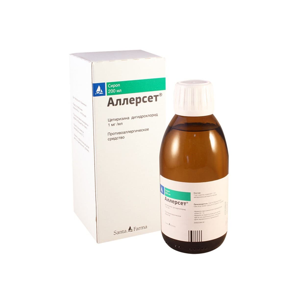 ალერსეტი - Allerset 1მგ/მლ სიროფი 200მლ