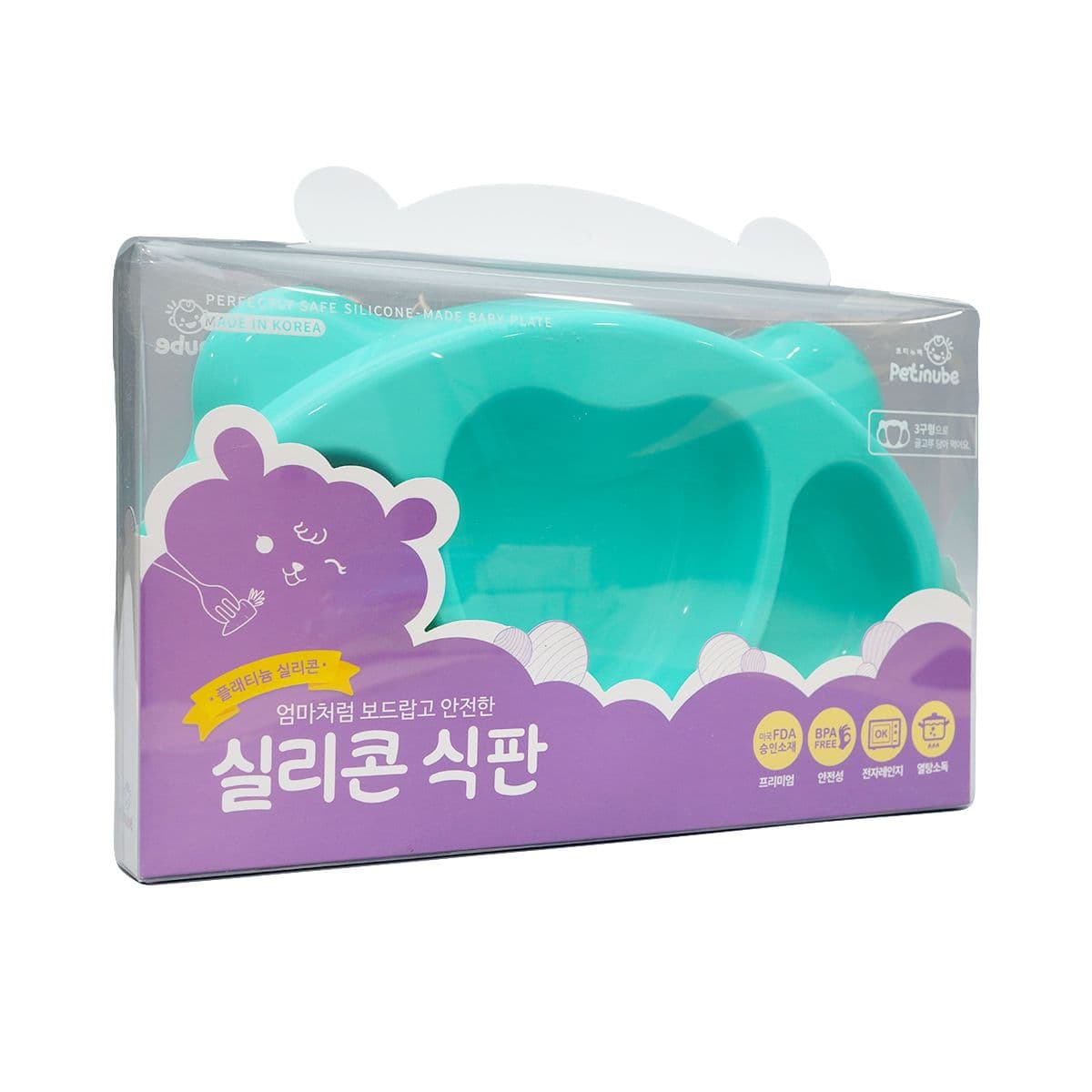 სილიკონის თეფში ღია მწვანე 8630 პეტინუბი - Petinube