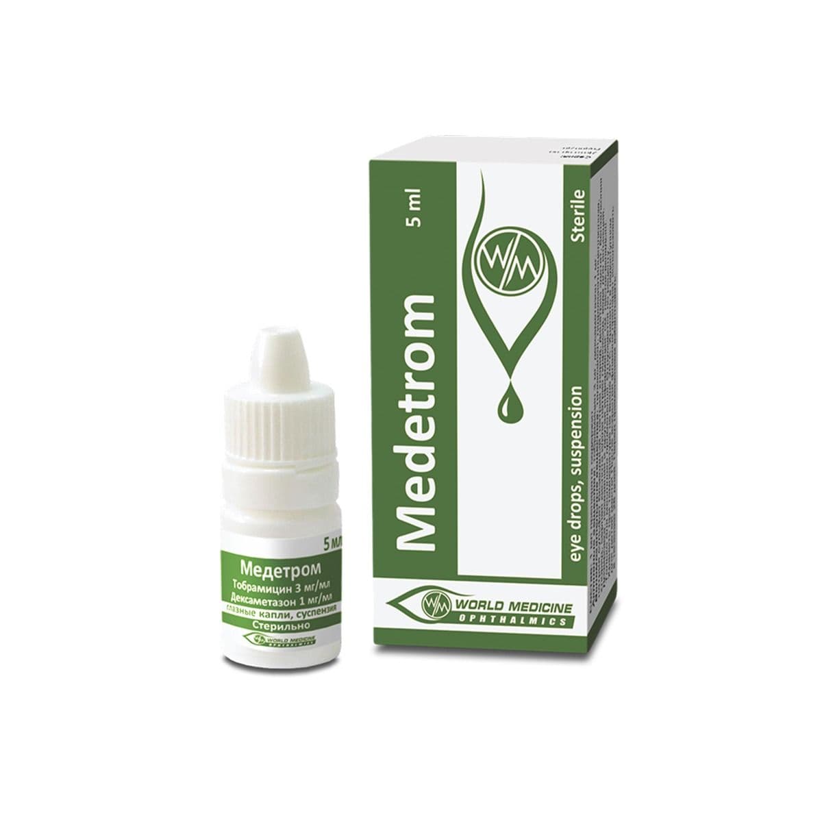 მედეტრომი თვალის წვეთები 3მგ/1მგ 5მლ