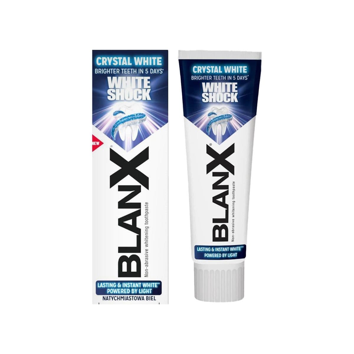 კბილის პასტა white shock 75მლ 1573 ბლენქსი - Blanx