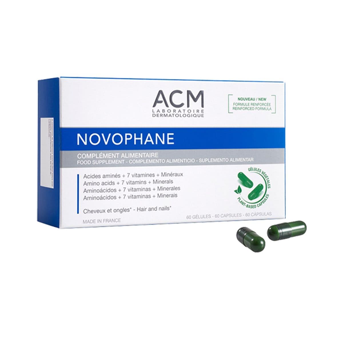 ნოვოფანი თმის ცვენის საწინააღმდეგო 60 კაფსულა 0168 ეისიემ - ACM