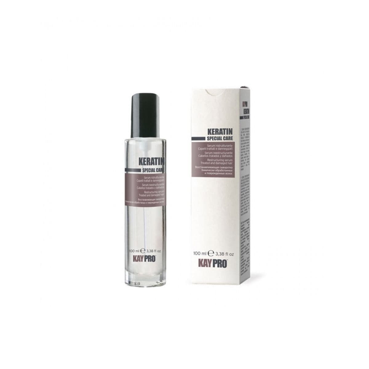 დაზიანებული თმის შრატი კერატინით 100მლ 8553 კეიპრო - Kaypro