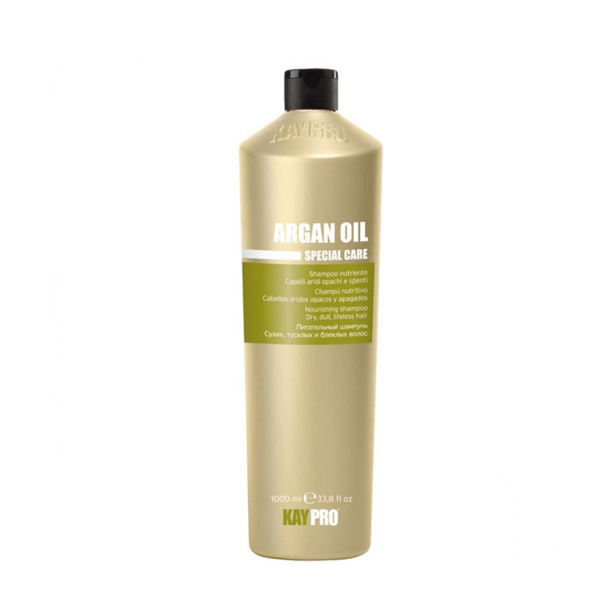 მშრალი და დაზიანებული თმის შამპუნი არგანის 1000მლ 8379 კეიპრო - Kaypro
