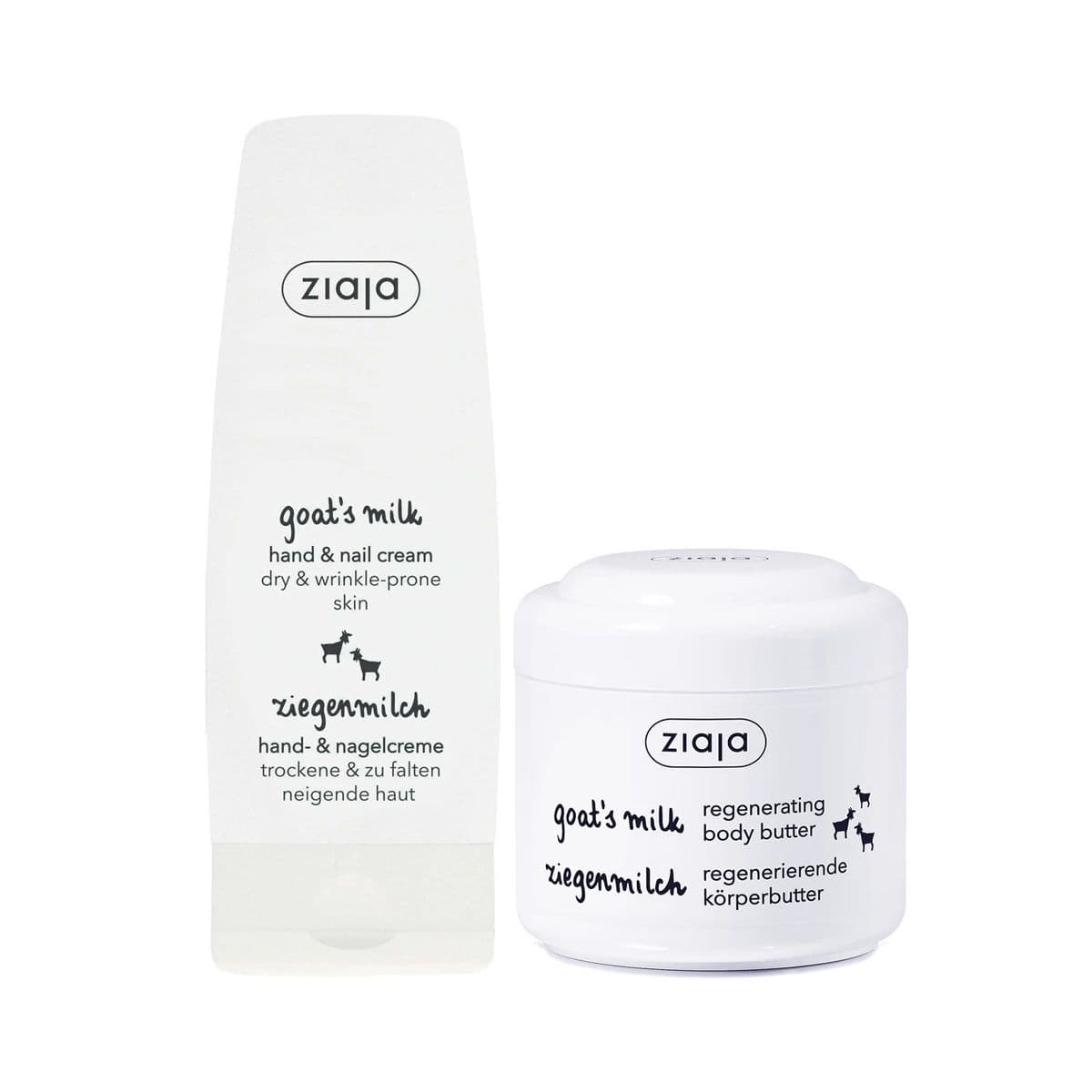 ტანის კრემი + ხელის კრემი თხის რძე 2657 ზიაია - Ziaja