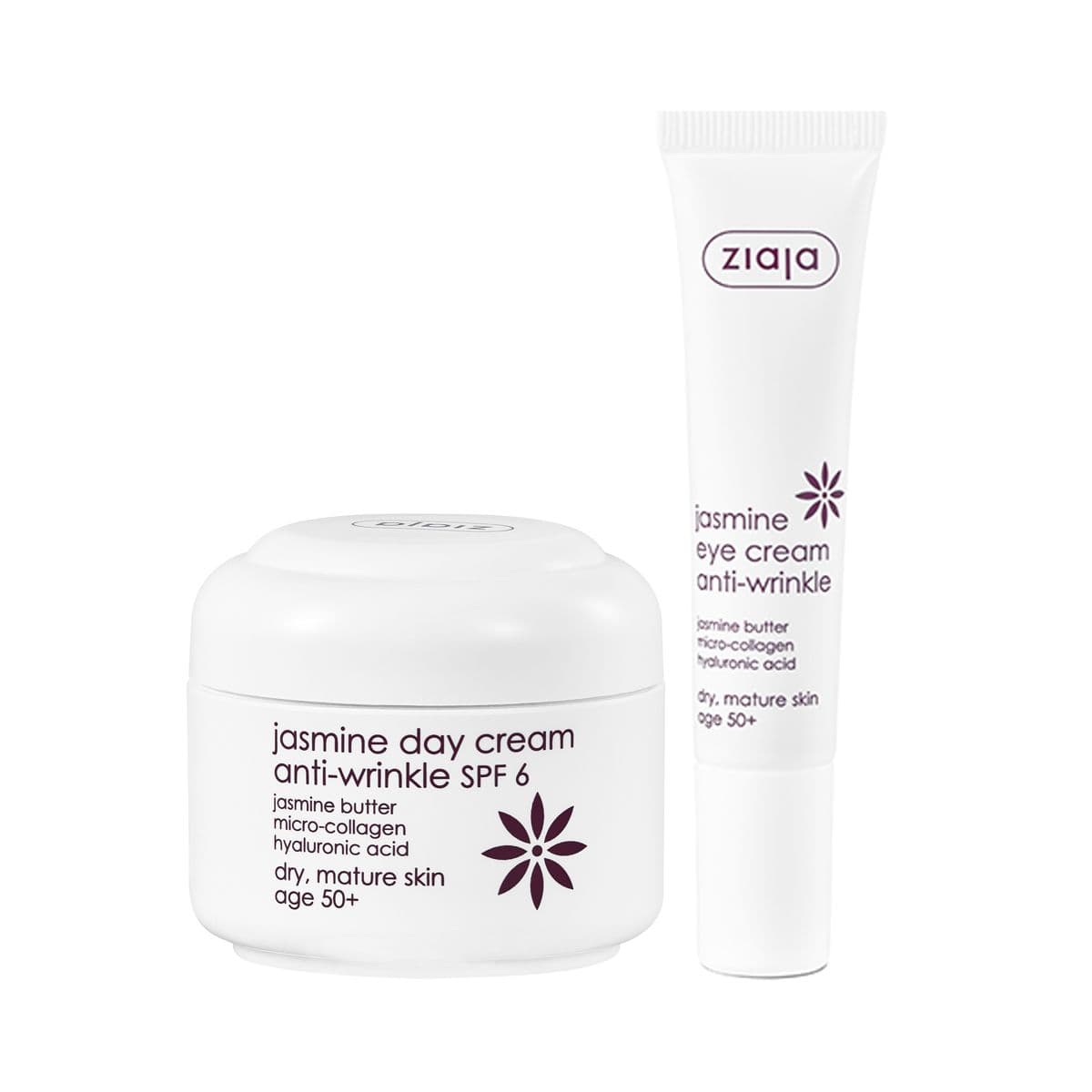 ჟასმინის სახის კრემი + თვალის კრემი 5762 ზიაია - Ziaja