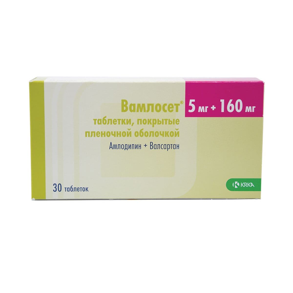 ვამლოსეტი 5მგ/160მგ 30 ტაბლეტი