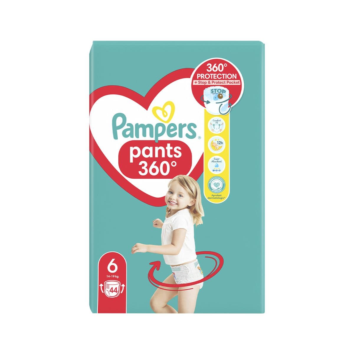 პამპერსი - Pampers ტრუსი 14-19 კგ 44 ცალი 9356