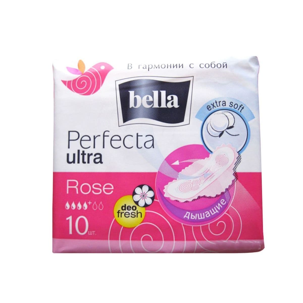 საფენი ზედაპირი ბამბა 4 წვეთიანი 10 ცალი 5918 ბელა- Bella