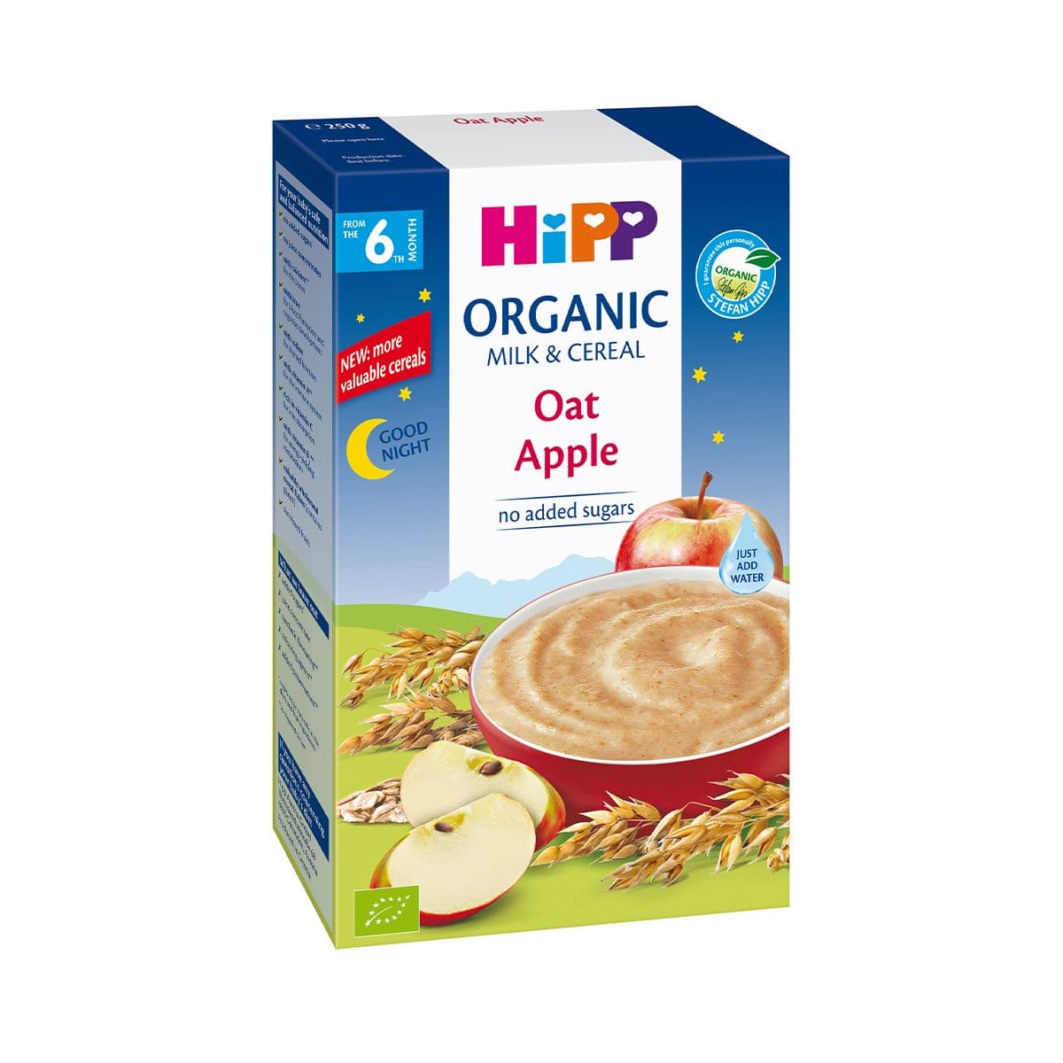 რძიანი ფაფა შვრიის ვაშლით ღამის 3331 ჰიპი - HIPP