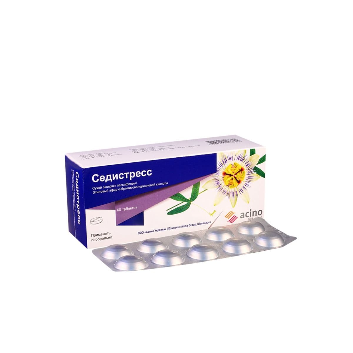 სედისტრესი - Sedistress 300მგ+10.2მგ 60 ტაბლეტი